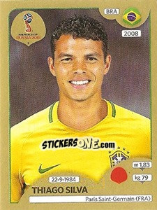 Sticker Thiago Silva - FIFA World Cup Russia 2018. Gold edition - Panini