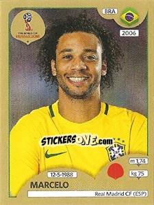 Sticker Marcelo - FIFA World Cup Russia 2018. Gold edition n. 360 - Panini