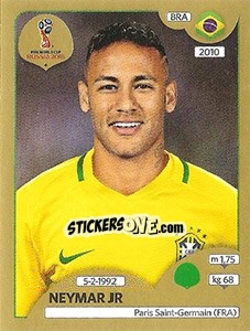 Cromo Neymar Jr - FIFA World Cup Russia 2018. Gold edition - Panini