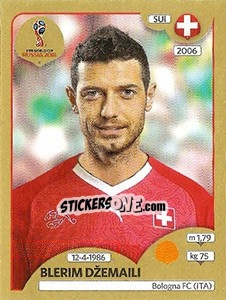 Sticker Blerim Džemaili - FIFA World Cup Russia 2018. Gold edition - Panini