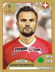 Sticker Haris Seferovic - FIFA World Cup Russia 2018. Gold edition n. 389 - Panini