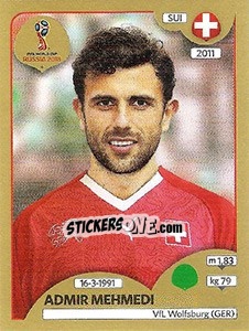 Figurina Admir Mehmedi - FIFA World Cup Russia 2018. Gold edition - Panini