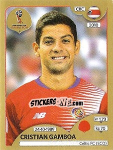 Cromo Cristian Gamboa - FIFA World Cup Russia 2018. Gold edition - Panini