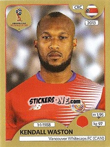 Figurina Kendall Waston - FIFA World Cup Russia 2018. Gold edition - Panini