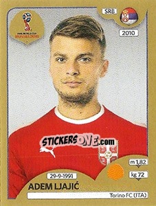 Sticker Adem Ljajic - FIFA World Cup Russia 2018. Gold edition n. 426 - Panini