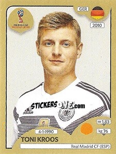 Sticker Toni Kroos - FIFA World Cup Russia 2018. Gold edition - Panini