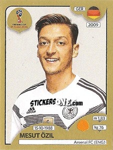 Sticker Mesut Özil - FIFA World Cup Russia 2018. Gold edition - Panini
