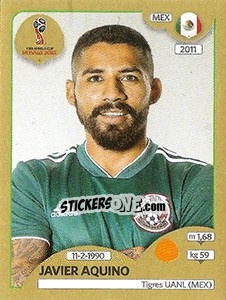 Cromo Javier Aquino - FIFA World Cup Russia 2018. Gold edition - Panini