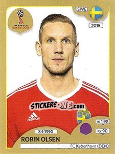 Sticker Robin Olsen - FIFA World Cup Russia 2018. Gold edition n. 474 - Panini