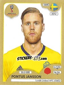 Cromo Pontus Jansson - FIFA World Cup Russia 2018. Gold edition - Panini