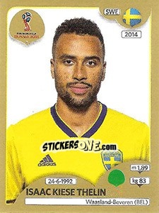 Cromo Isaac Kiese Thelin - FIFA World Cup Russia 2018. Gold edition - Panini