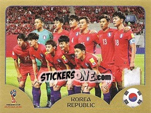 Sticker Team Photo - FIFA World Cup Russia 2018. Gold edition - Panini