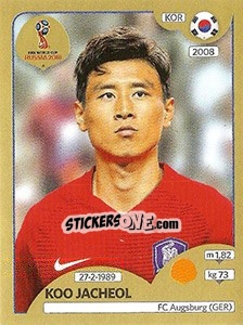 Sticker Koo Jacheol - FIFA World Cup Russia 2018. Gold edition n. 500 - Panini