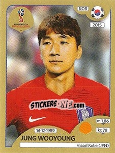 Cromo Jung Wooyoung - FIFA World Cup Russia 2018. Gold edition - Panini