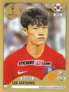 Sticker Lee Jaesung - FIFA World Cup Russia 2018. Gold edition - Panini
