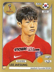 Cromo Lee Jaesung - FIFA World Cup Russia 2018. Gold edition - Panini