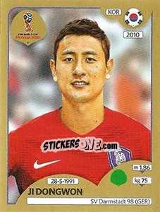 Cromo Ji Dongwon - FIFA World Cup Russia 2018. Gold edition - Panini