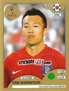 Cromo Kim Shinwook - FIFA World Cup Russia 2018. Gold edition - Panini