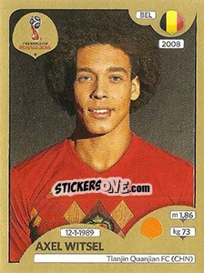 Sticker Axel Witsel - FIFA World Cup Russia 2018. Gold edition - Panini