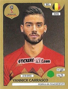 Sticker Yannick Carrasco - FIFA World Cup Russia 2018. Gold edition - Panini