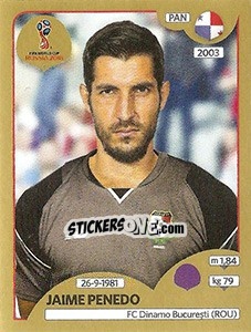 Figurina Jaime Penedo - FIFA World Cup Russia 2018. Gold edition - Panini