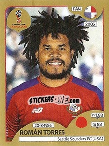 Cromo Román Torres - FIFA World Cup Russia 2018. Gold edition - Panini