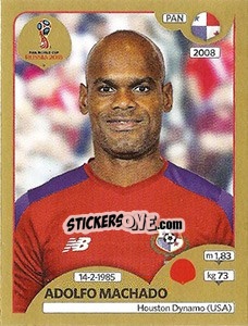 Sticker Adolfo Machado - FIFA World Cup Russia 2018. Gold edition n. 539 - Panini