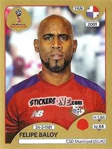 Sticker Felipe Baloy - FIFA World Cup Russia 2018. Gold edition n. 542 - Panini