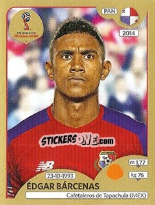 Sticker Édgar Bárcenas - FIFA World Cup Russia 2018. Gold edition - Panini