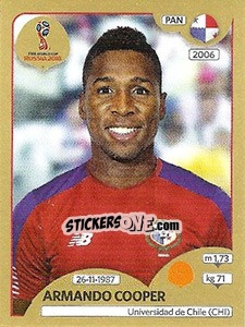 Sticker Armando Cooper - FIFA World Cup Russia 2018. Gold edition n. 545 - Panini