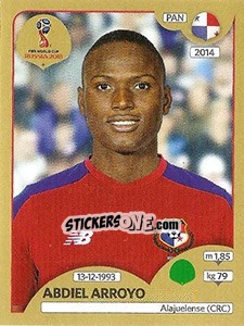 Sticker Abdiel Arroyo - FIFA World Cup Russia 2018. Gold edition n. 551 - Panini