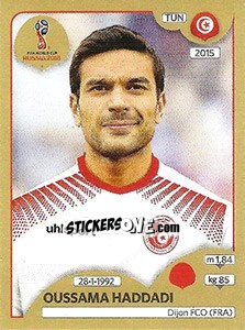 Cromo Oussama Haddadi - FIFA World Cup Russia 2018. Gold edition - Panini