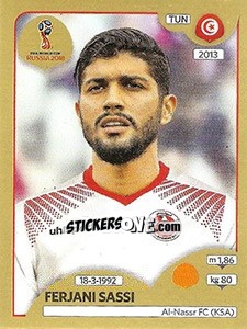 Sticker Ferjani Sassi - FIFA World Cup Russia 2018. Gold edition - Panini