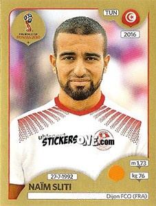 Sticker Naïm Sliti - FIFA World Cup Russia 2018. Gold edition - Panini