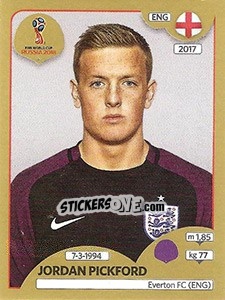 Cromo Jordan Pickford - FIFA World Cup Russia 2018. Gold edition - Panini