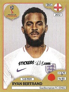 Sticker Ryan Bertrand - FIFA World Cup Russia 2018. Gold edition - Panini