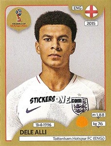 Cromo Dele Alli - FIFA World Cup Russia 2018. Gold edition - Panini