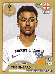 Cromo Jesse Lingard - FIFA World Cup Russia 2018. Gold edition - Panini