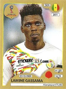 Sticker Lamine Gassama - FIFA World Cup Russia 2018. Gold edition - Panini