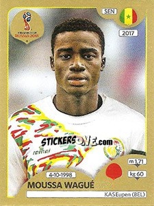 Cromo Moussa Wagué - FIFA World Cup Russia 2018. Gold edition - Panini