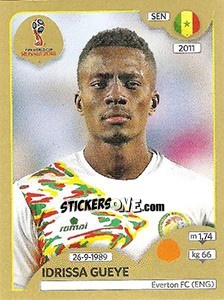 Sticker Idrissa Gueye - FIFA World Cup Russia 2018. Gold edition - Panini