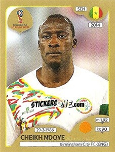 Cromo Cheikh Ndoye - FIFA World Cup Russia 2018. Gold edition - Panini