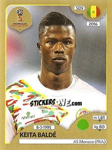 Cromo Keita Baldé - FIFA World Cup Russia 2018. Gold edition - Panini