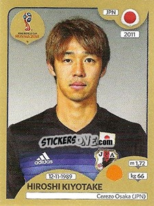 Sticker Hiroshi Kiyotake - FIFA World Cup Russia 2018. Gold edition n. 665 - Panini