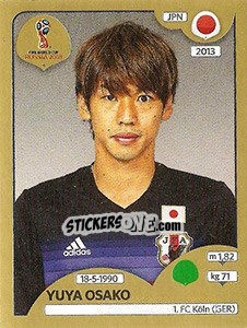 Sticker Yuya Ōsako - FIFA World Cup Russia 2018. Gold edition - Panini