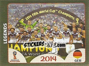 Sticker Germany - FIFA World Cup Russia 2018. Gold edition - Panini
