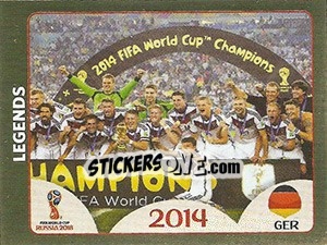 Cromo Germany - FIFA World Cup Russia 2018. Gold edition - Panini