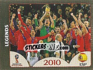 Sticker Spain - FIFA World Cup Russia 2018. Gold edition - Panini