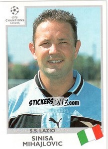 Sticker Sinisa Mihajlovic - UEFA Champions League 1999-2000 n. 5 - Panini