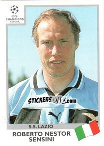 Sticker Roberto Nestor Sensini - UEFA Champions League 1999-2000 n. 7 - Panini